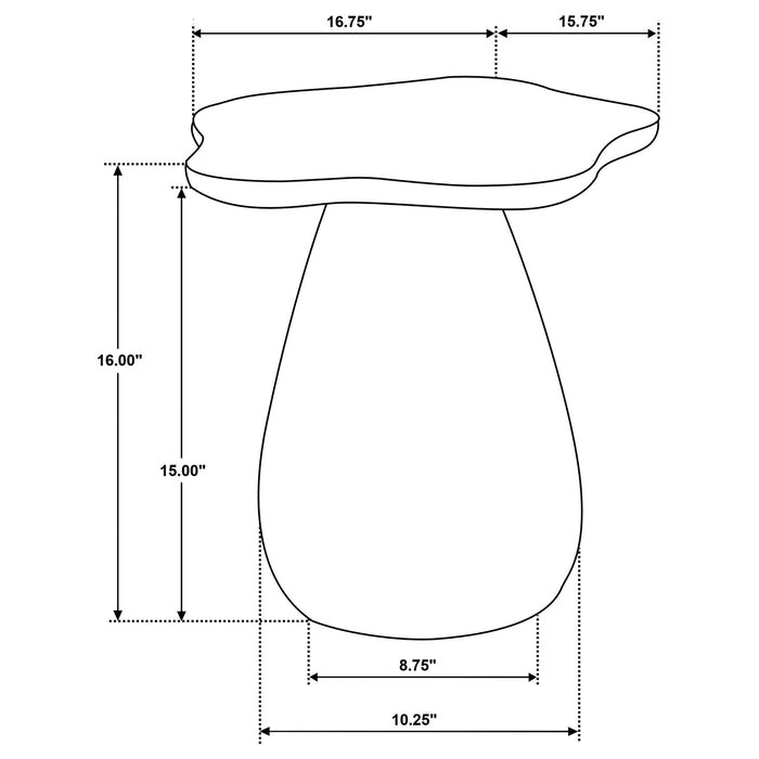 Trevor - Side Table With Cloud Shaped Top Furniture Max