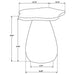 Trevor - Side Table With Cloud Shaped Top Furniture Max