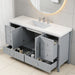 Bathroom Vanity With Separate Sink, Soft Close Doors And 4 Drawers Noble House