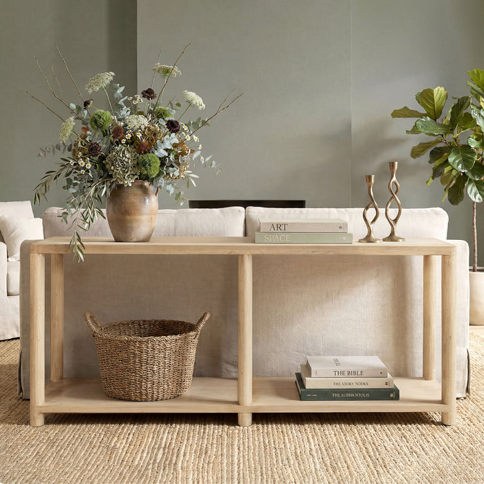 Milo - Console Table With Lower Shelf - Natural Jennifer Taylor Home