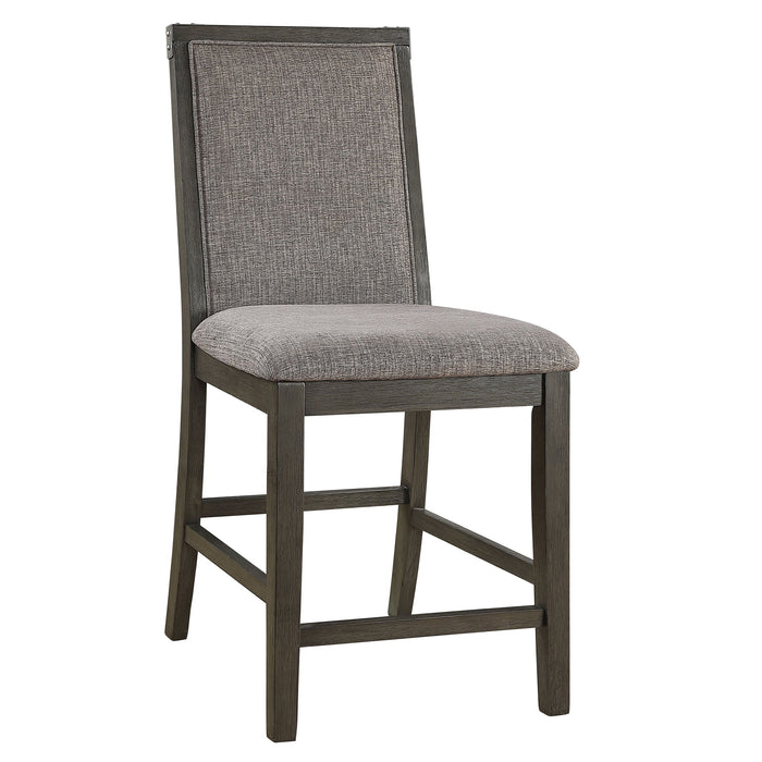 Upholstered Dining Chairs Counter Height (Set of 2) - Gray Home Essentials