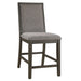 Upholstered Dining Chairs Counter Height (Set of 2) - Gray Home Essentials