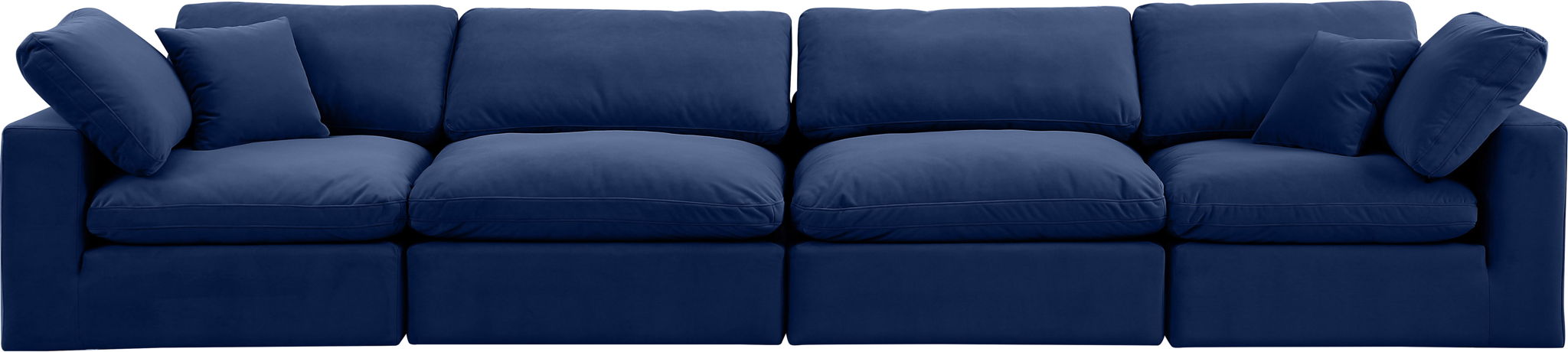 Comfy - Velvet Modular Sofa 4 Seats Meridian Furniture
