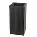 Solhome - Square Planter Box For Patio - Black Daily Nest