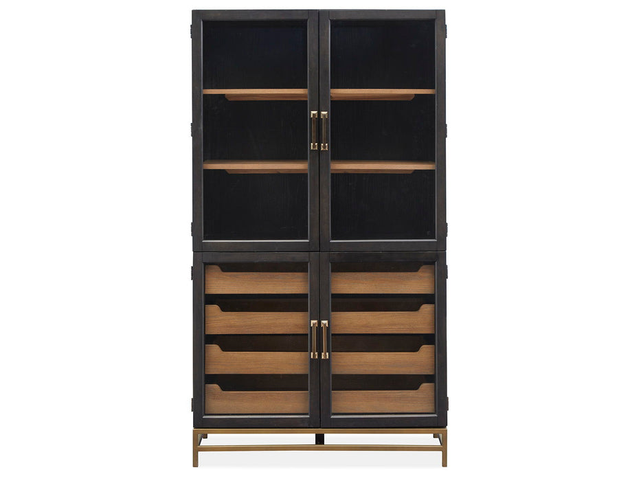Lindon - Two Tone Dining Cabinet - Dark Brown Magnussen Furniture