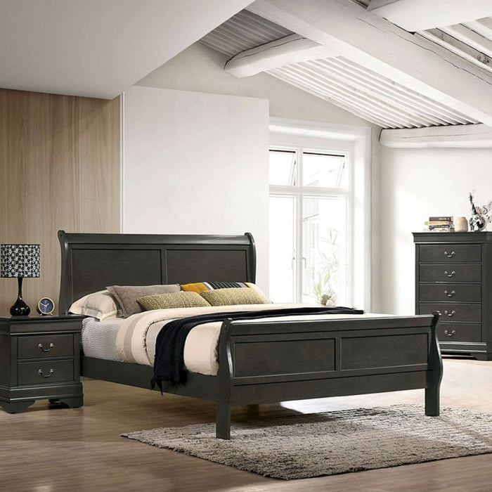Louis Phillipe Sleigh Bed Home Essentials