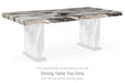 Jeshina - Rectangular Dining Room Table Top - Dark Brown / Beige Signature Design by Ashley®