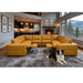 Upholstered Large Arms Sectional With Recliner Seats Home Essentials
