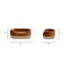 Monroe - Dog Sofa Bed - Burnt Orange Jennifer Taylor Home