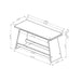 Jasmine - Bar Bench - Gray Global Furniture USA