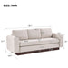 Modern 3 Seater Sofa, Living Room Couch Noble House