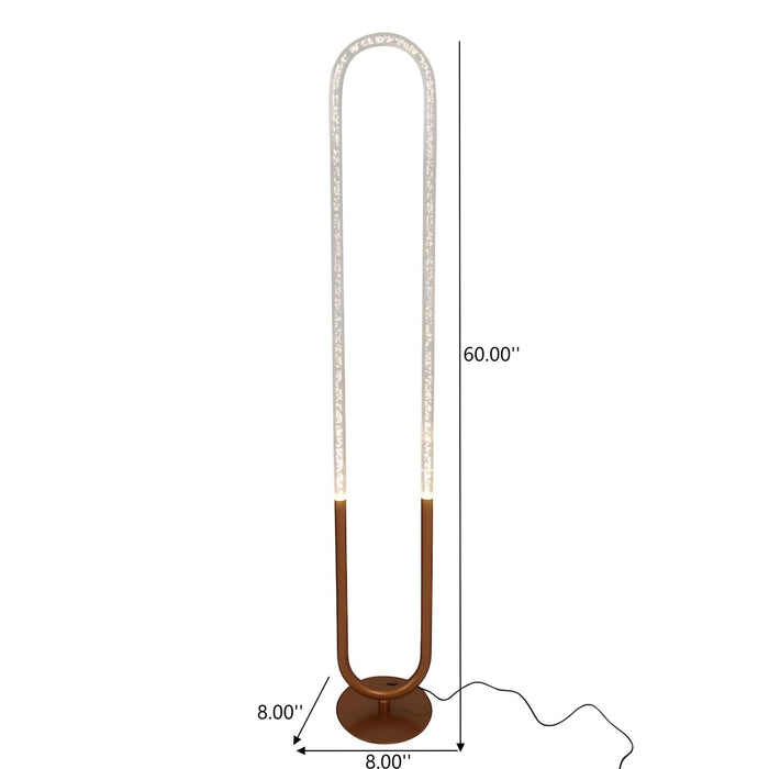 Zeon - LED Floor Lamp, 110 - 120V - Bronze Ashcroft Furniture