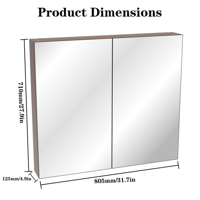 Medicine Cabinet, Wall Mounted Bathroom Mirror With Storage Home Essentials