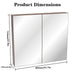 Medicine Cabinet, Wall Mounted Bathroom Mirror With Storage Home Essentials