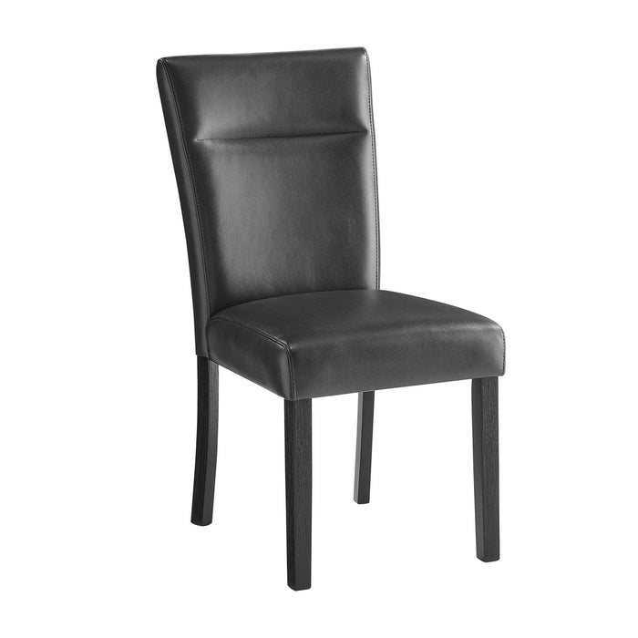 Olga - Dining Chair Set (Set of 2) - Charcoal Black