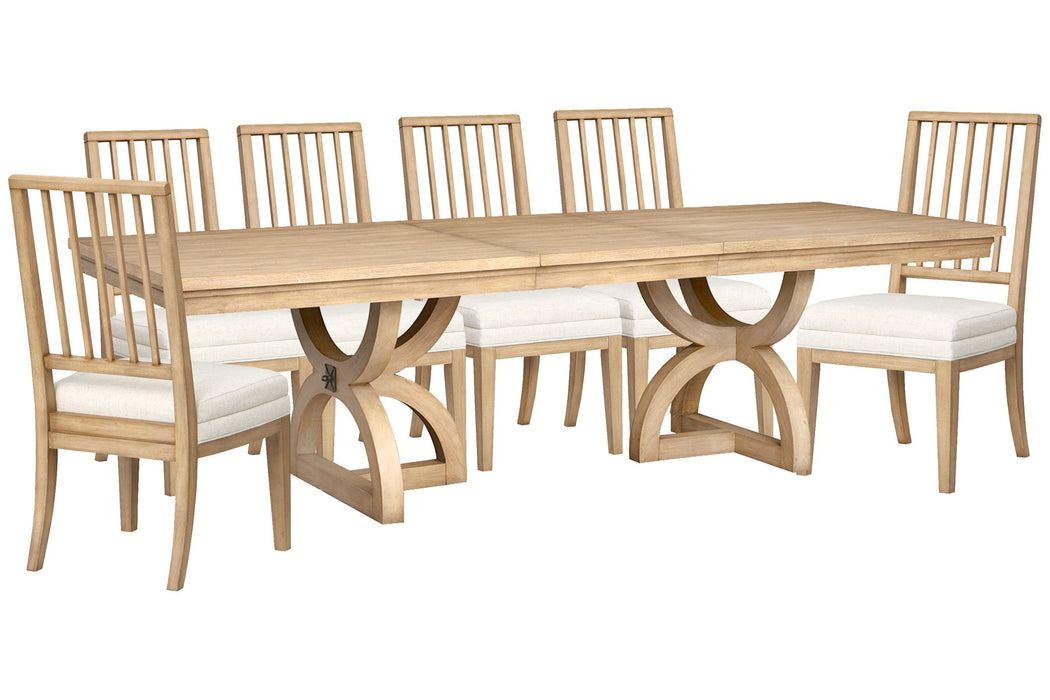 Coventry - Extendable Trestle Dining Table Set Magnussen Furniture