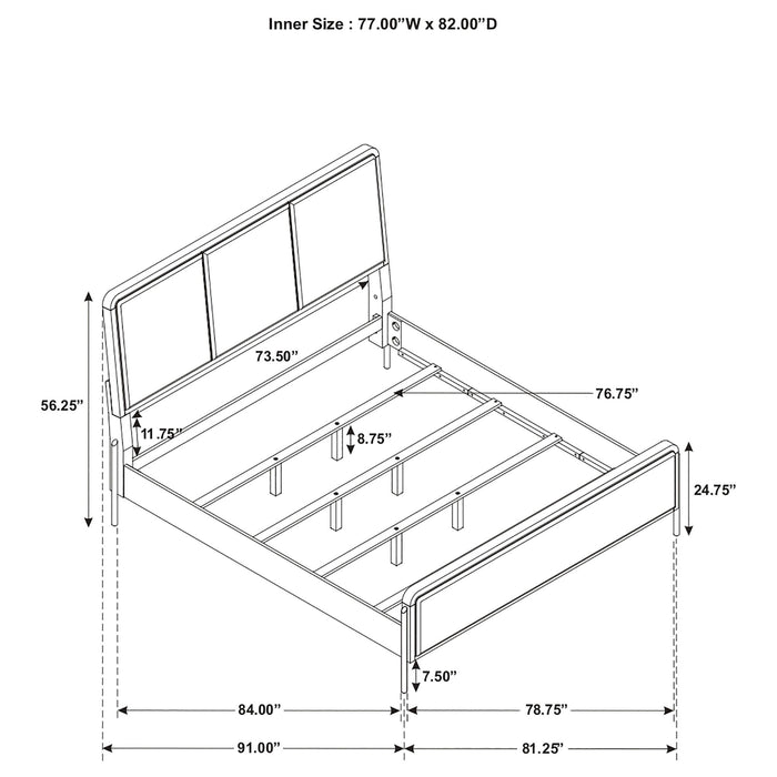 Benson - Eastern King Bedroom 4 Piece Set - Sand Furniture Max