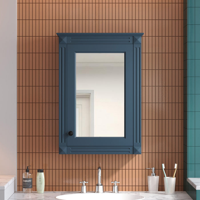 Wall Mounted Bathroom Storage Medicine Cabinet For Over Toilet With Mirror Hearth and Haven