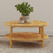 Isbell - Round Table With Storage Shelf Furniture Max