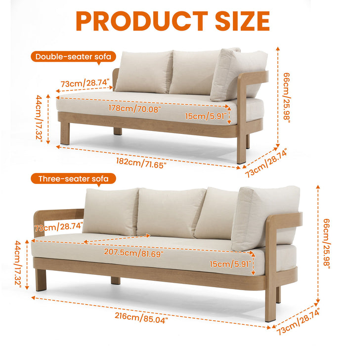 Outdoor Patio Sectional Sofa Set - Oak Home Essentials