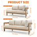 Outdoor Patio Sectional Sofa Set - Oak Home Essentials