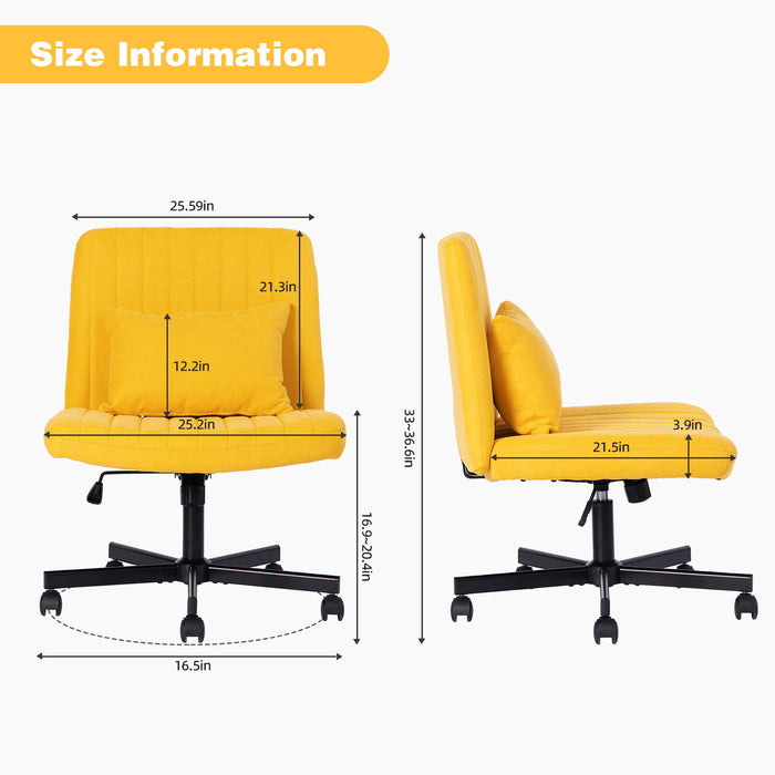 Criss Cross Office Chair With Adjustable Height, Ergonomic Design Home Essentials