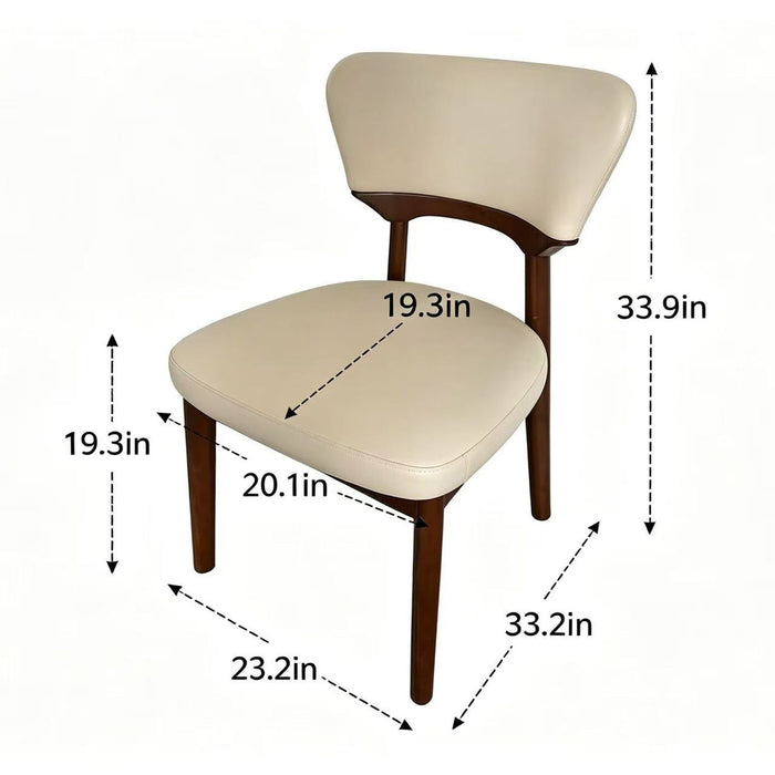 Dining Chair - Beige Brown Home Essentials