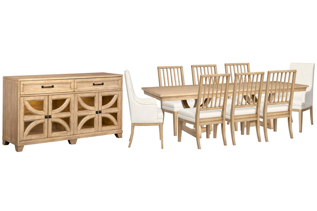 Coventry - Extendable Trestle Dining Table Set Magnussen Furniture