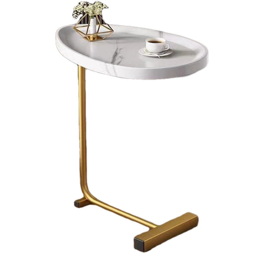 C-Shaped Side Table, Small Sofa Table For Cough, Bedroom Home Essentials