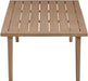 Laguna - Aluminum Outdoor Patio Coffee Table - Natural Meridian Furniture