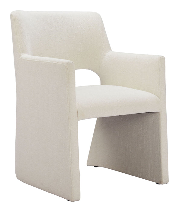 Minet - Dining Chair - Linen White Zuo Modern