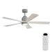 52" Ceiling Fan With Dimmable LED Light And 6 Speed Remote Control - Cement Gray Daily Nest