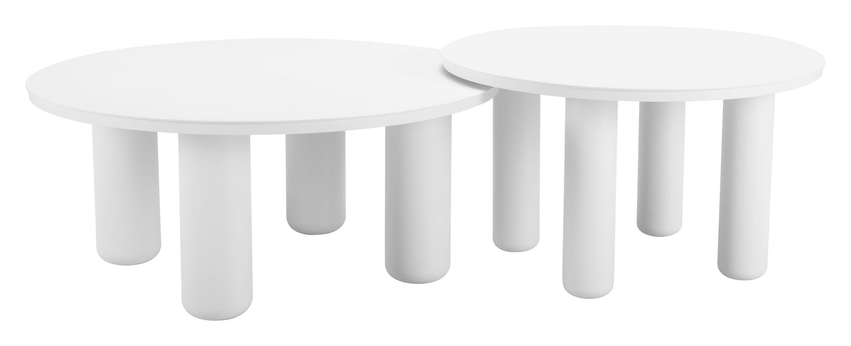 Ola - Outdoor Coffee Table Set - White Zuo Modern