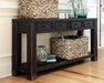 Gavelston - Sofa Table - Black Signature Design by Ashley®