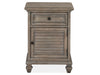 Lancaster - Chairside End Table - Dove Tail Gray Magnussen Furniture