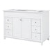 Bathroom Vanity Cabinet Only, 6 Soft Close Drawers & Double Doors - White Noble House