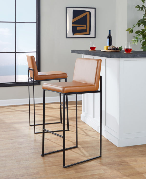 Fuji - Contemporary High Back Barstool Elegant Design Lumi Source