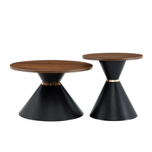 2 Piece Round Coffee Table Set For Living Room Home Essentials