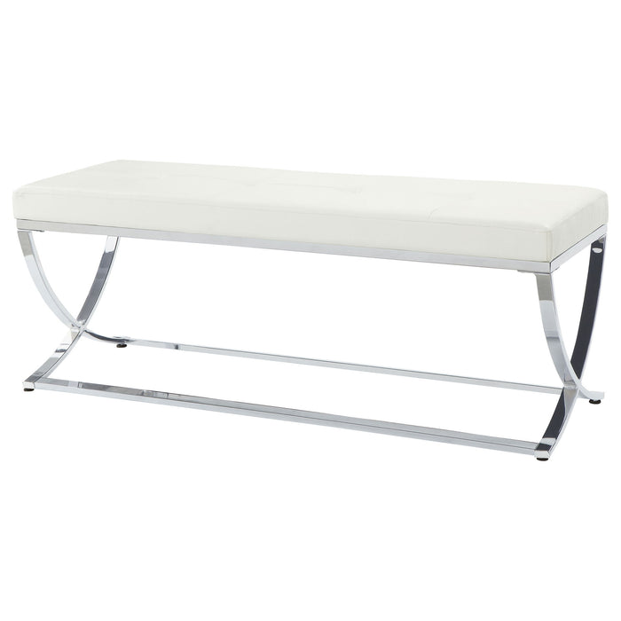 Bastien - Accent Bench - White Furniture Max