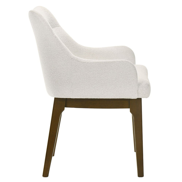 Kasha - Side Chair (Set of 2) - Chenille / Vintage Oak ACME