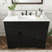 Bathroom Vanity Set, Fluted Cabinet, 3 Faucet Holes, Sink Included - Black Home Essentials