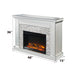 Laksha - Fireplace - Mirrored & Stone ACME