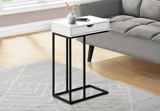 Accent Table, C - Shaped Contemporary & Modern Versatile Design 8th Street