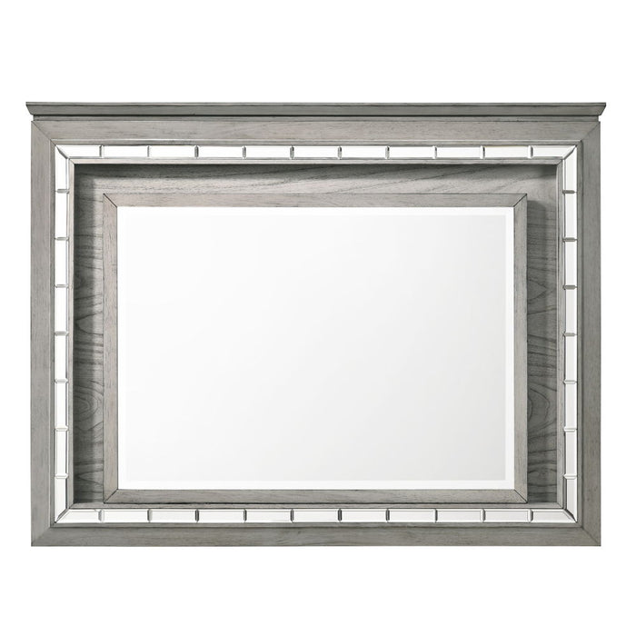 Antares - Mirror With LED - Light Gray Oak