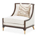 Belmont Place - Accent Chair - Cream / Espresso Michael Amini