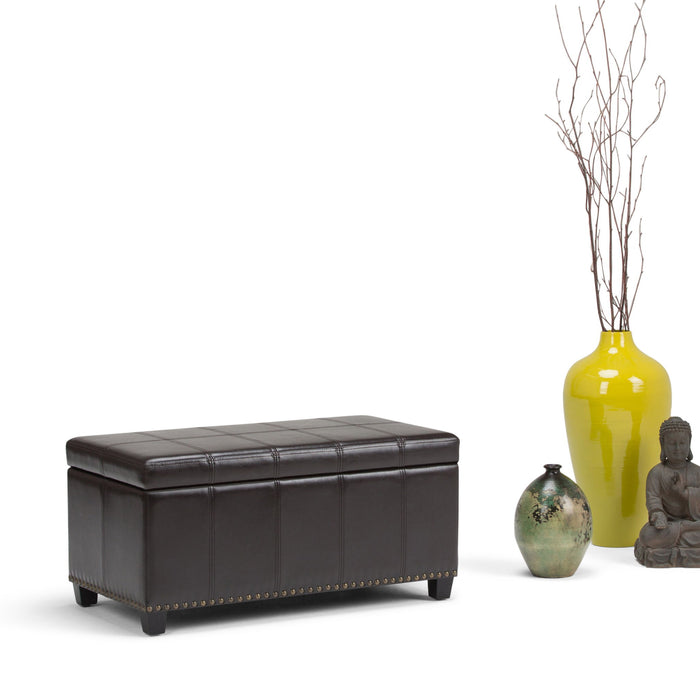 Amelia - Transitional Storage Ottoman Bench Simpli-Home
