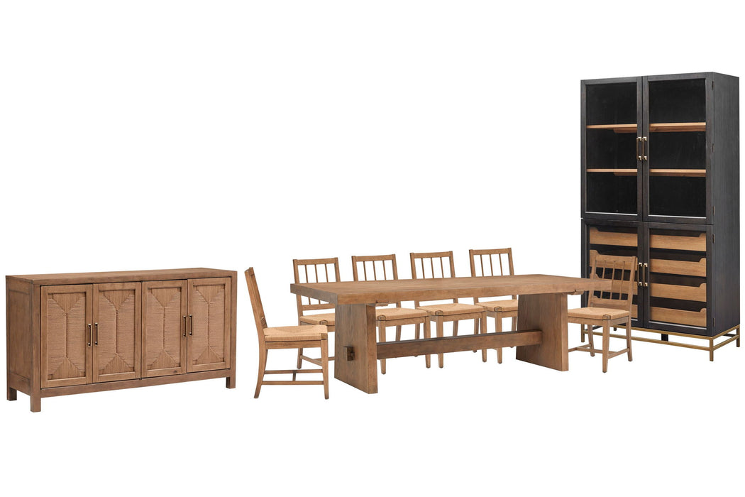 Lindon - Trestle Dining Table Set Magnussen Furniture