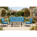 Oversized Outdoor Conversation Set, 5 Seater - Blue Home Essentials