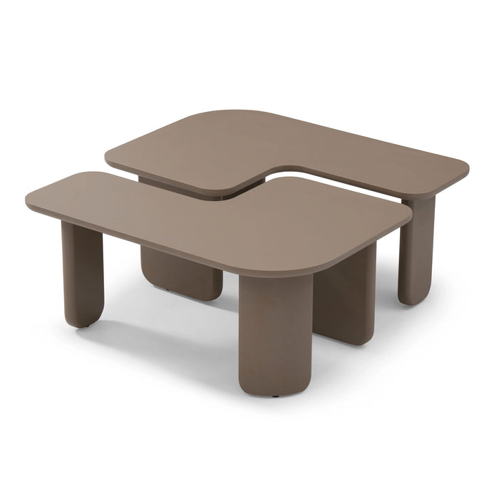 L-Shape Coffee Table For Living Room Home Essentials