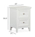 Heron Cove - Small Drawer Nightstand - Chalk White And Dovetail Gray Magnussen Furniture